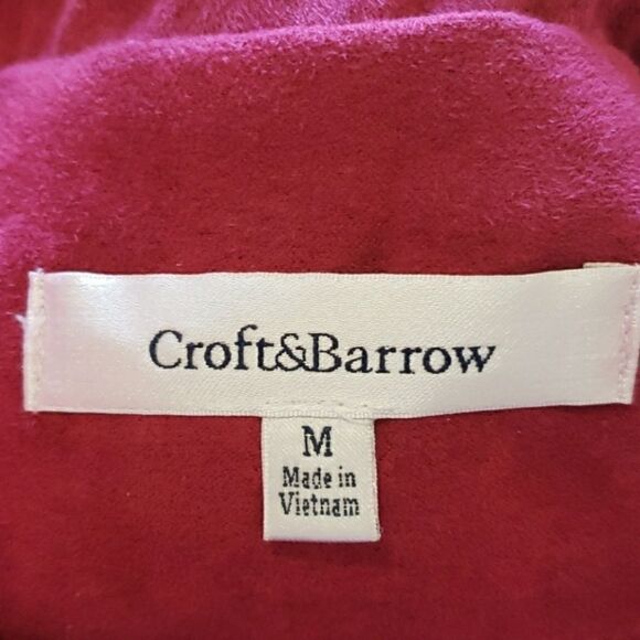 Croft and Barrow Super Soft Maroon Vest - Picture 4 of 6